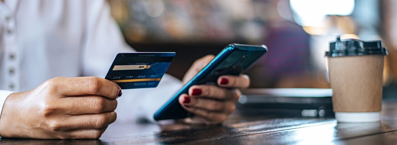 Laptop showing online payment interface